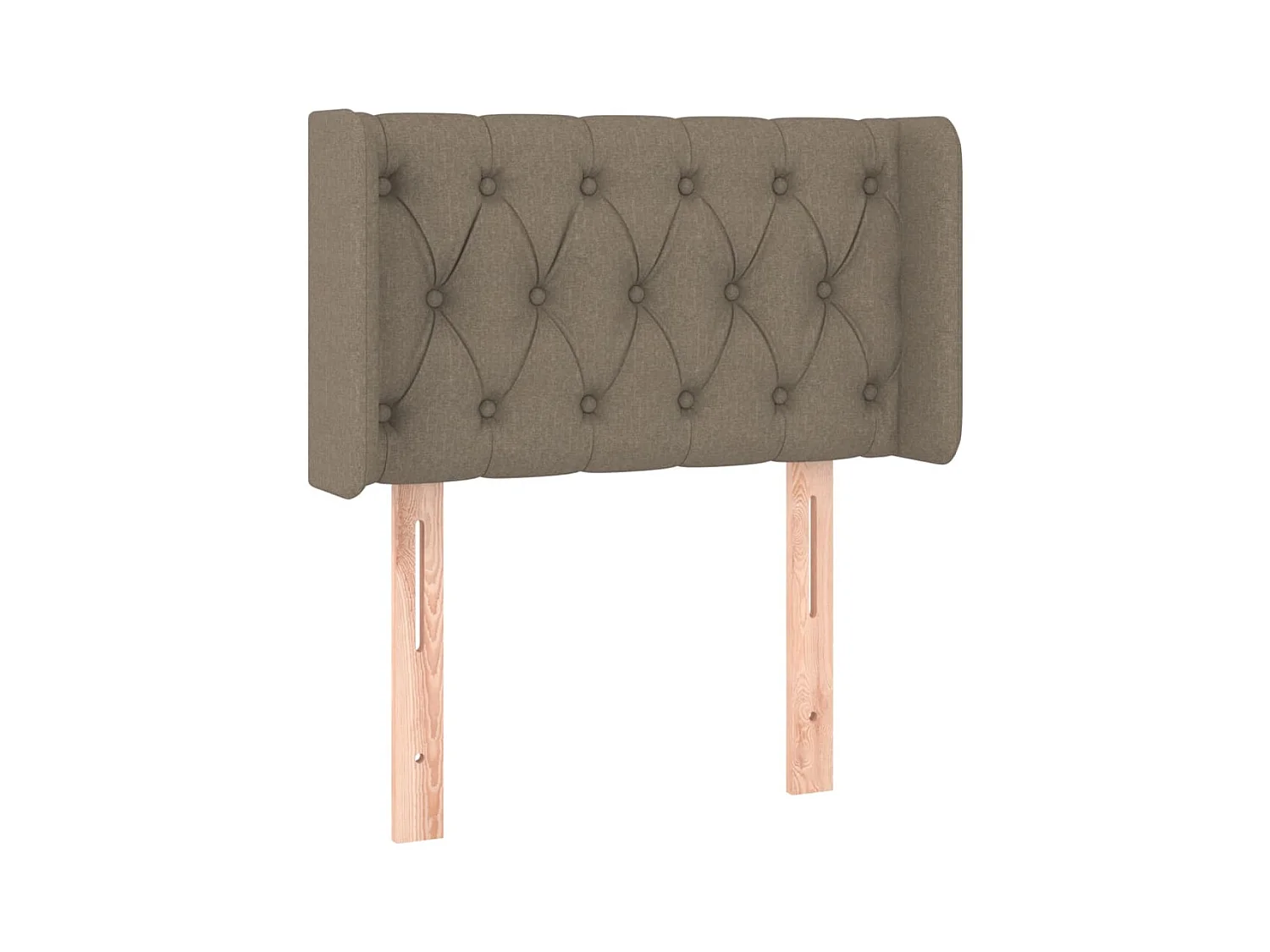 Taupe LED-Kopfteil 83x16x78/88 cm Stoff