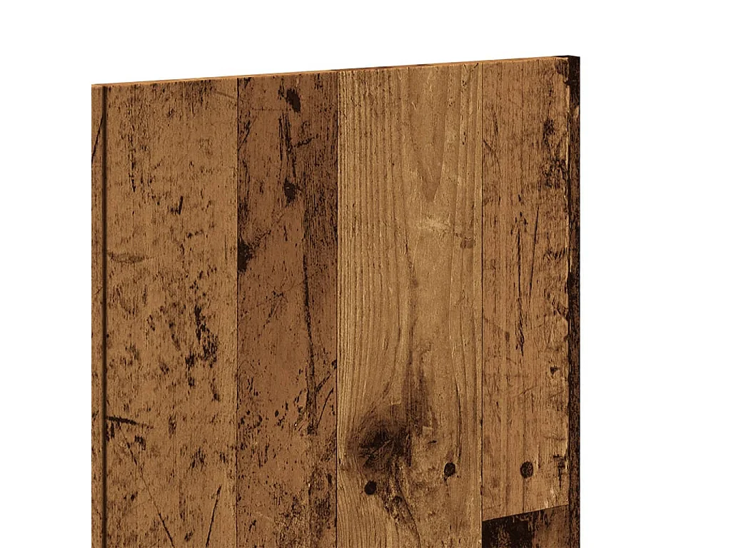 Cabecero de pared madera vieja 240x1,5x80 cm madera contrachapada