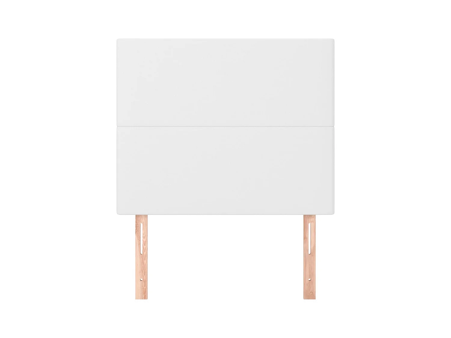 Hoofdborden 2 stuks Wit 80x5x78/88 cm Kunstleer