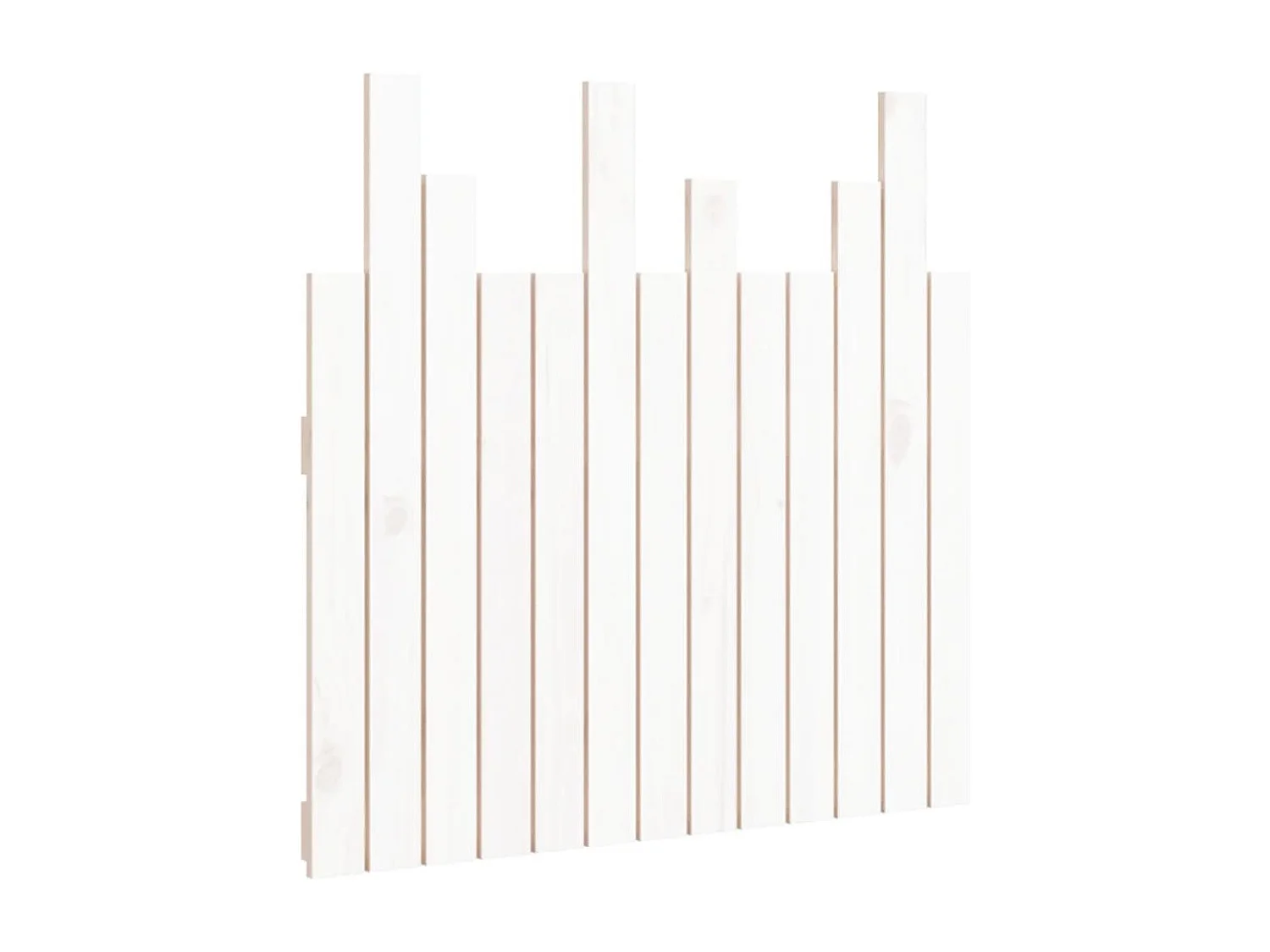 Testiera a muro Bianco 82,5x3x80 cm Legno massello di pino