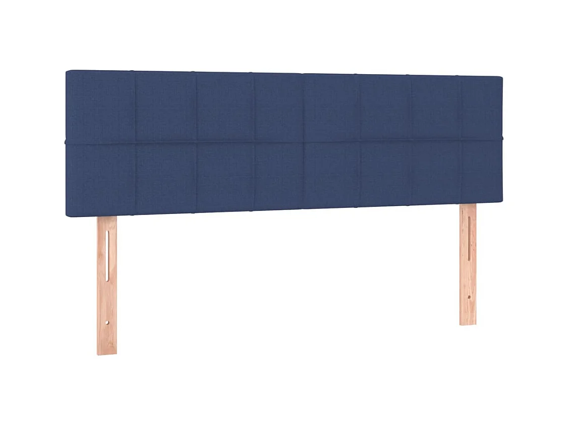 Blauw LED hoofdbord 144x5x78/88 cm Stof