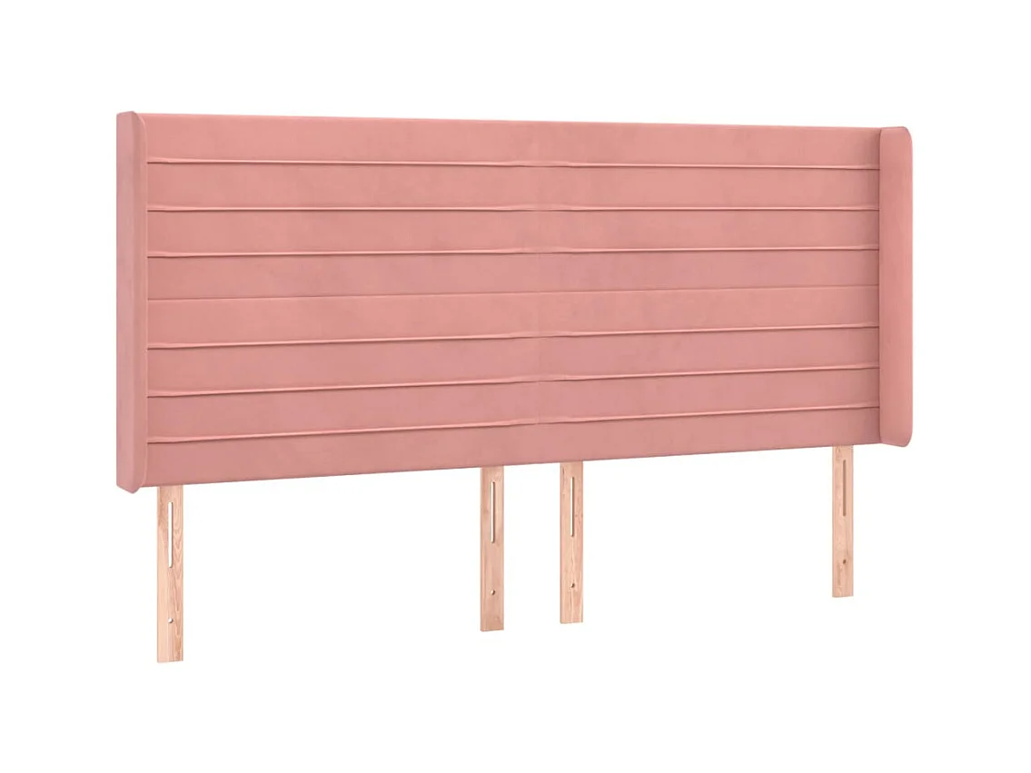 Hoofdbord met vleugels Rose 163x16x118/128 cm Fluweel