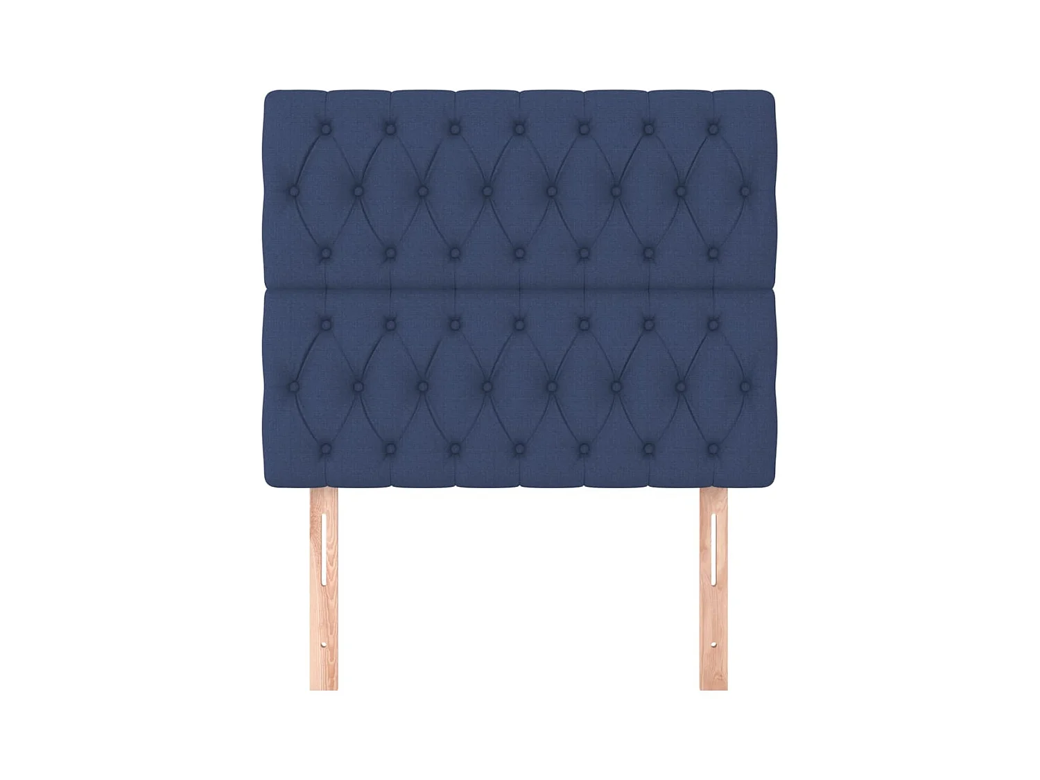 Kopfteile 2 Stk. Blau 100x7x78/88 cm Stoff