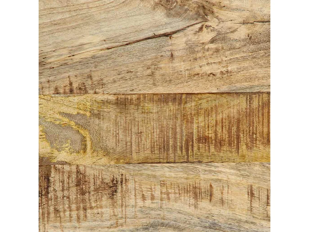 Cabecero de 140 cm en madera maciza de mango y hierro