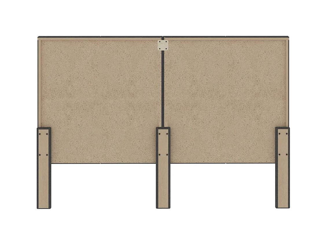 Donkergrijs stoffen hoofdbord 180x200 cm