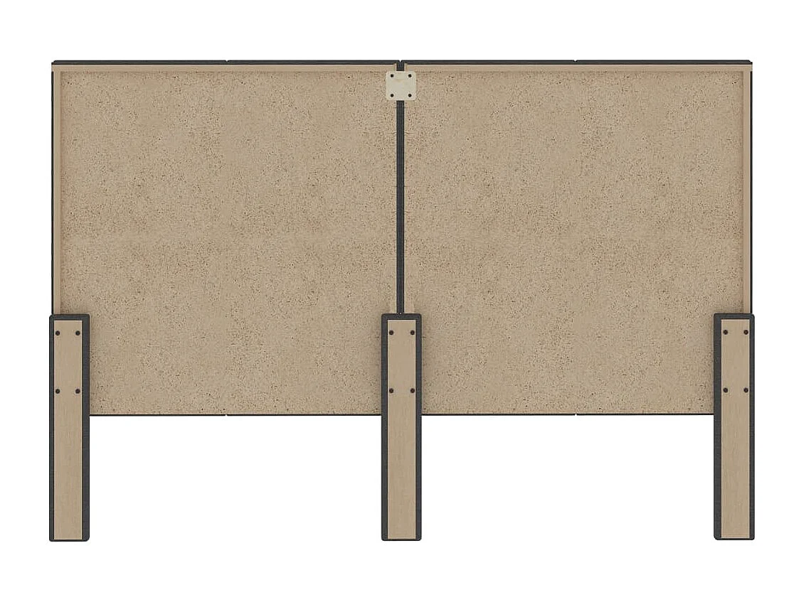 Testiera in tessuto grigio scuro 180x200 cm