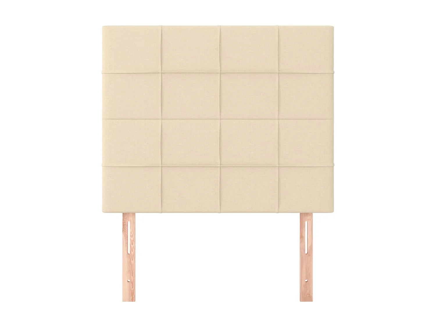 Cabeceros 2 uds Crema 100x5x78/88 cm Tela