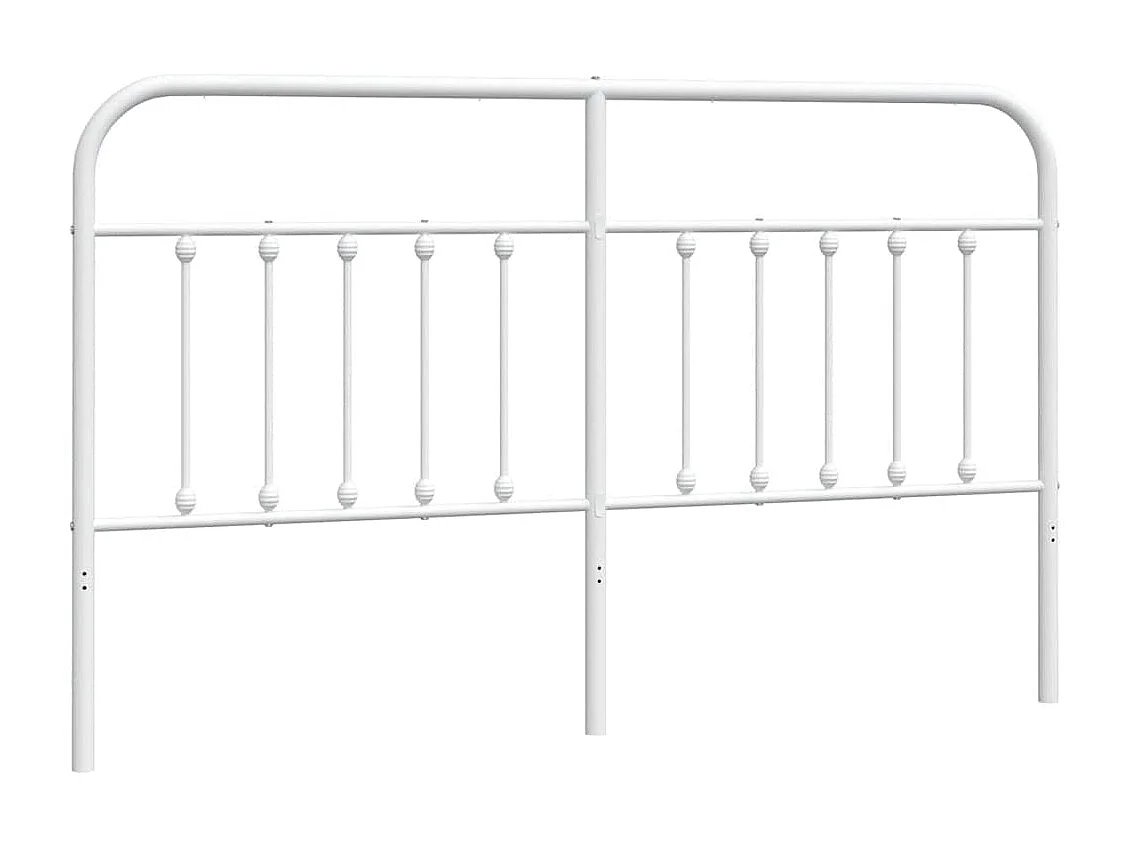 Tête de lit métal blanc 180 cm