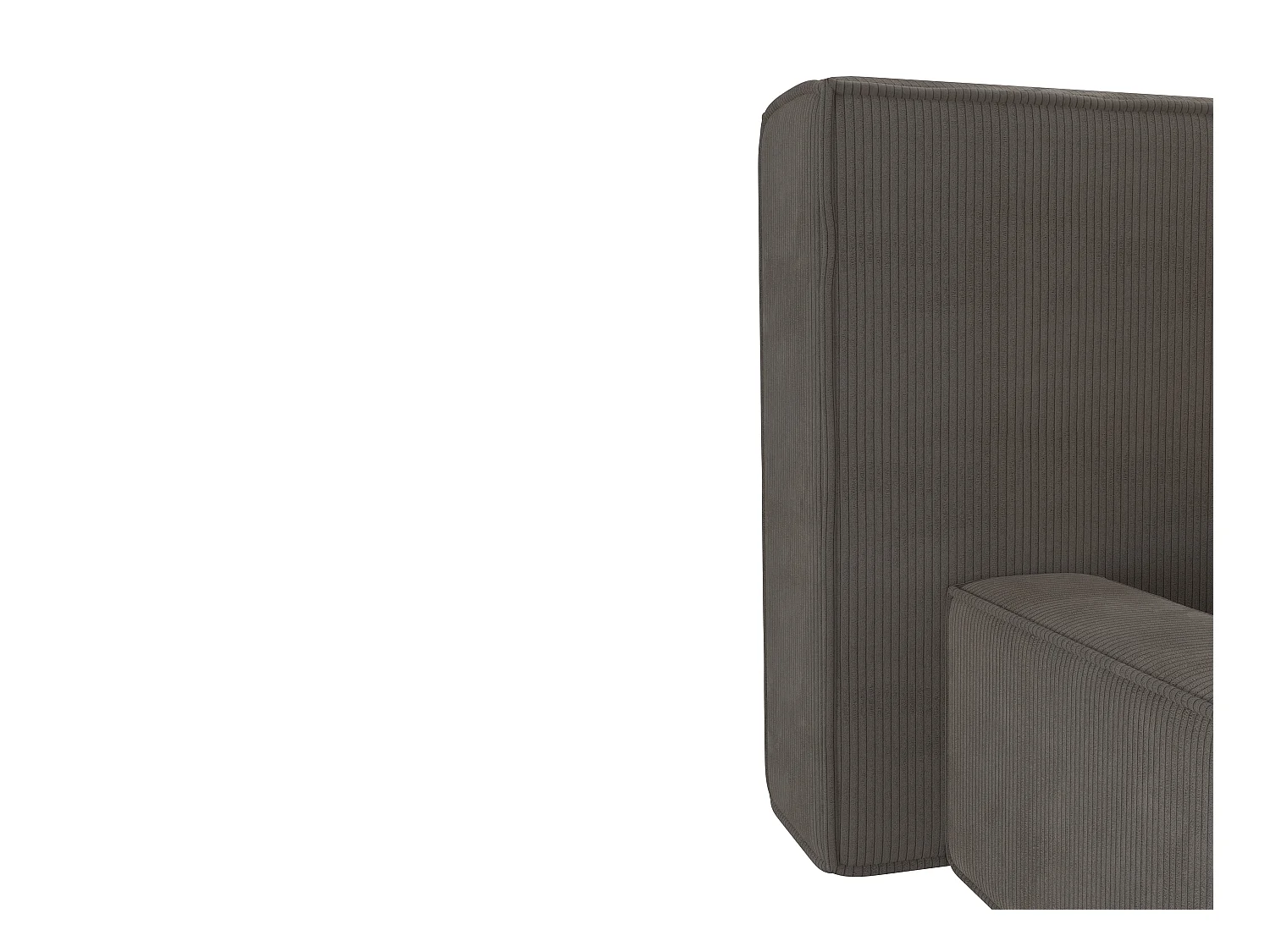 Łóżko ze schowkiem 180 x 200 cm - Sztruks - Taupe - TIMANO marki Pascal Morabito