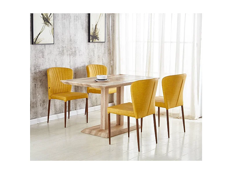 Table repas "Alina" - 130 x 80 x 75 cm - Chêne