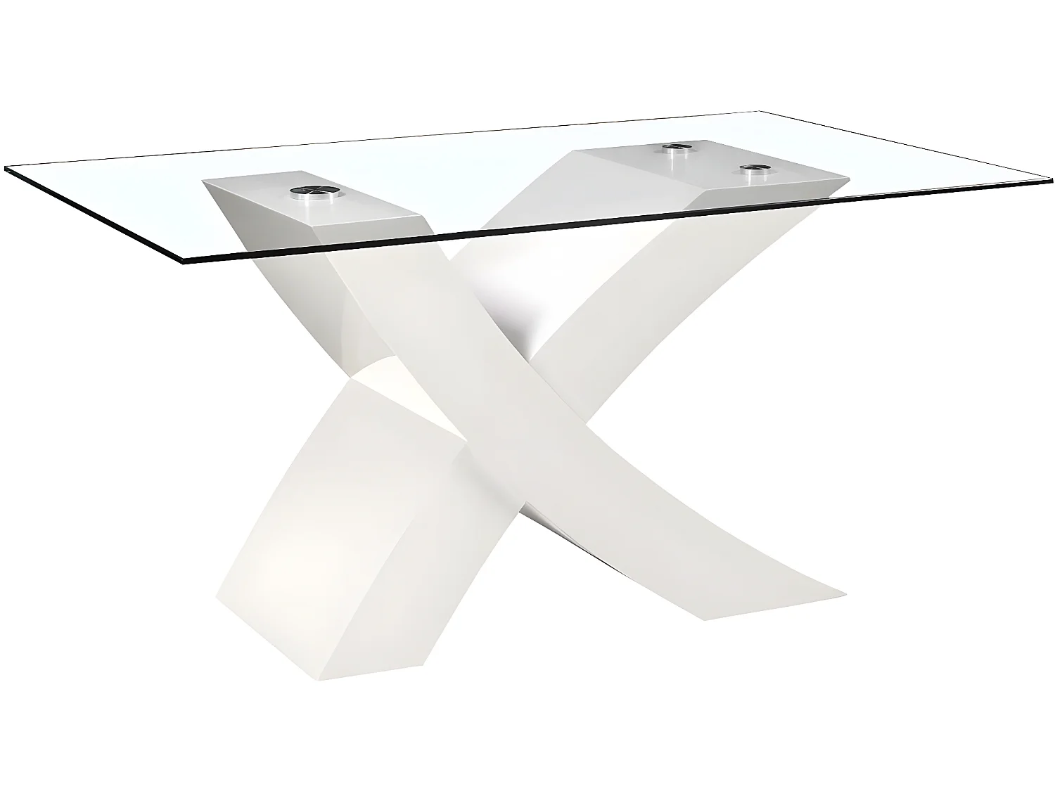 Table repas "Mona" - 150 x 90 x 74 cm - Blanc