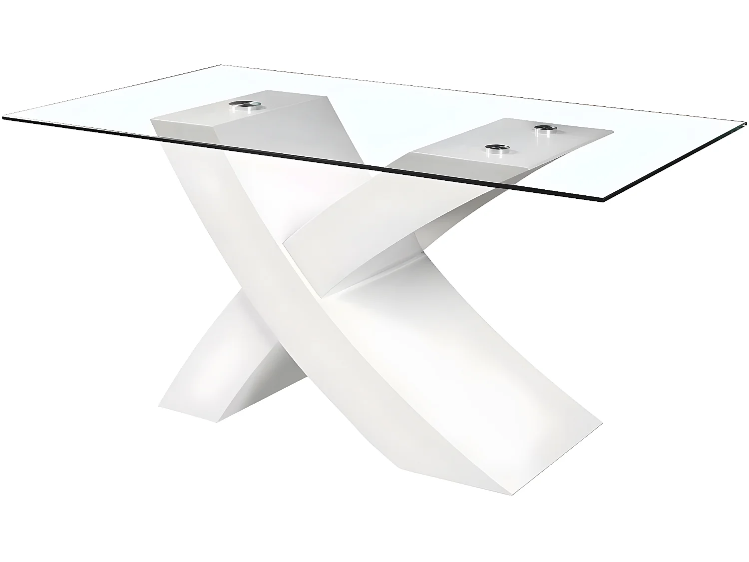 Table repas "Mona" - 150 x 90 x 74 cm - Blanc