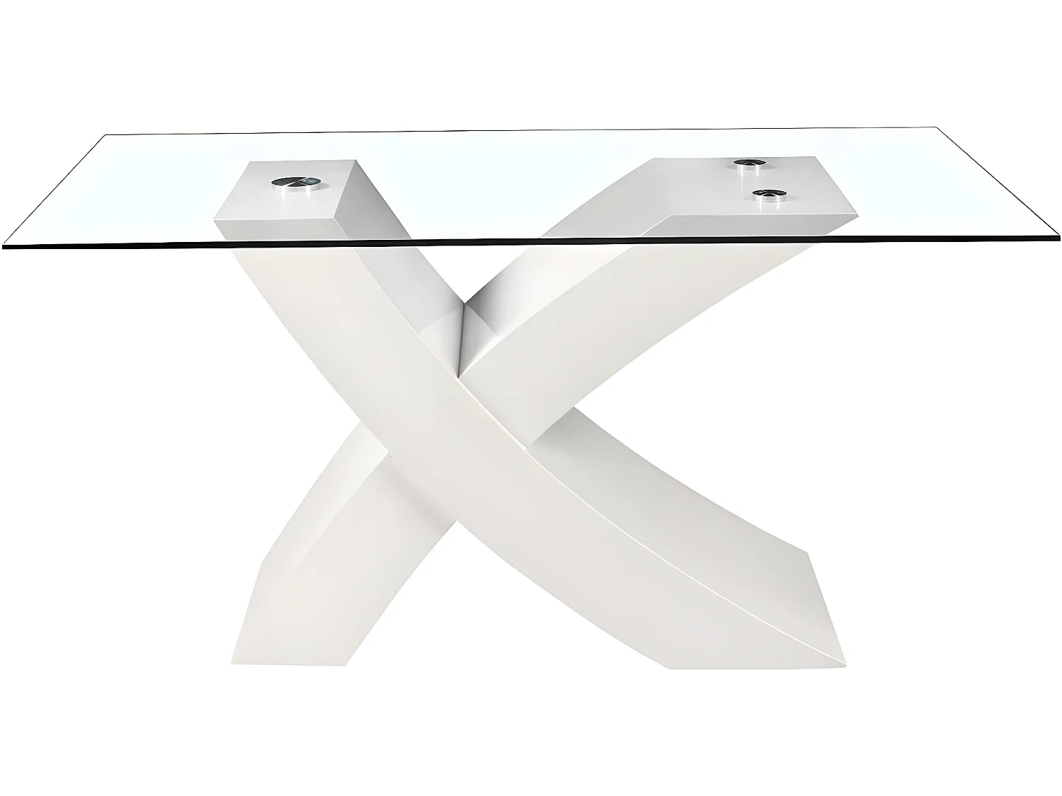 Table repas "Mona" - 150 x 90 x 74 cm - Blanc