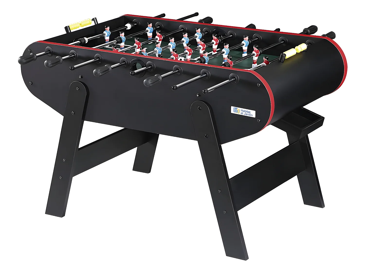 Tischfußballspiel - 140 x 74 x 86 cm - Schwarz