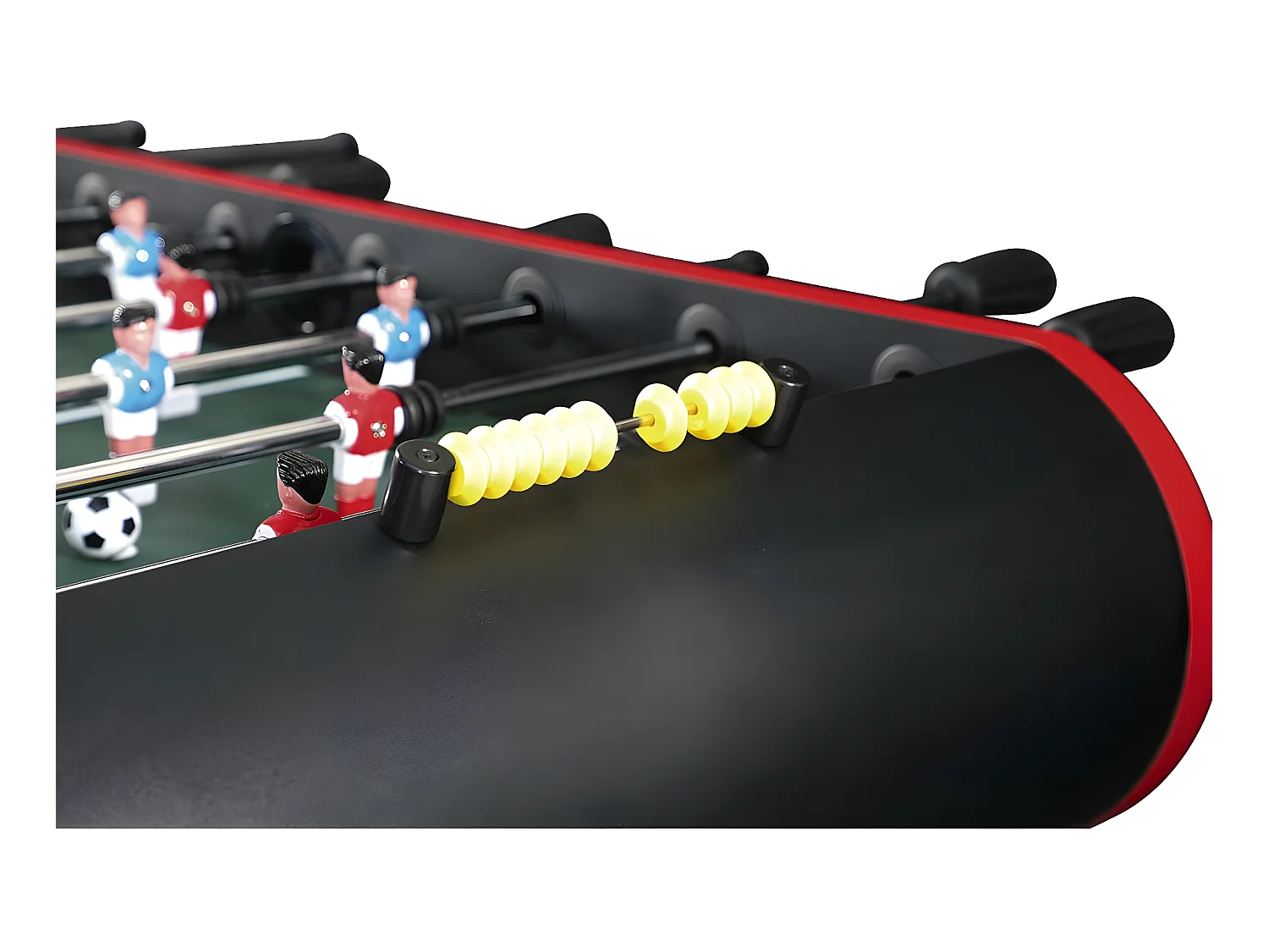 Tischfußballspiel - 140 x 74 x 86 cm - Schwarz