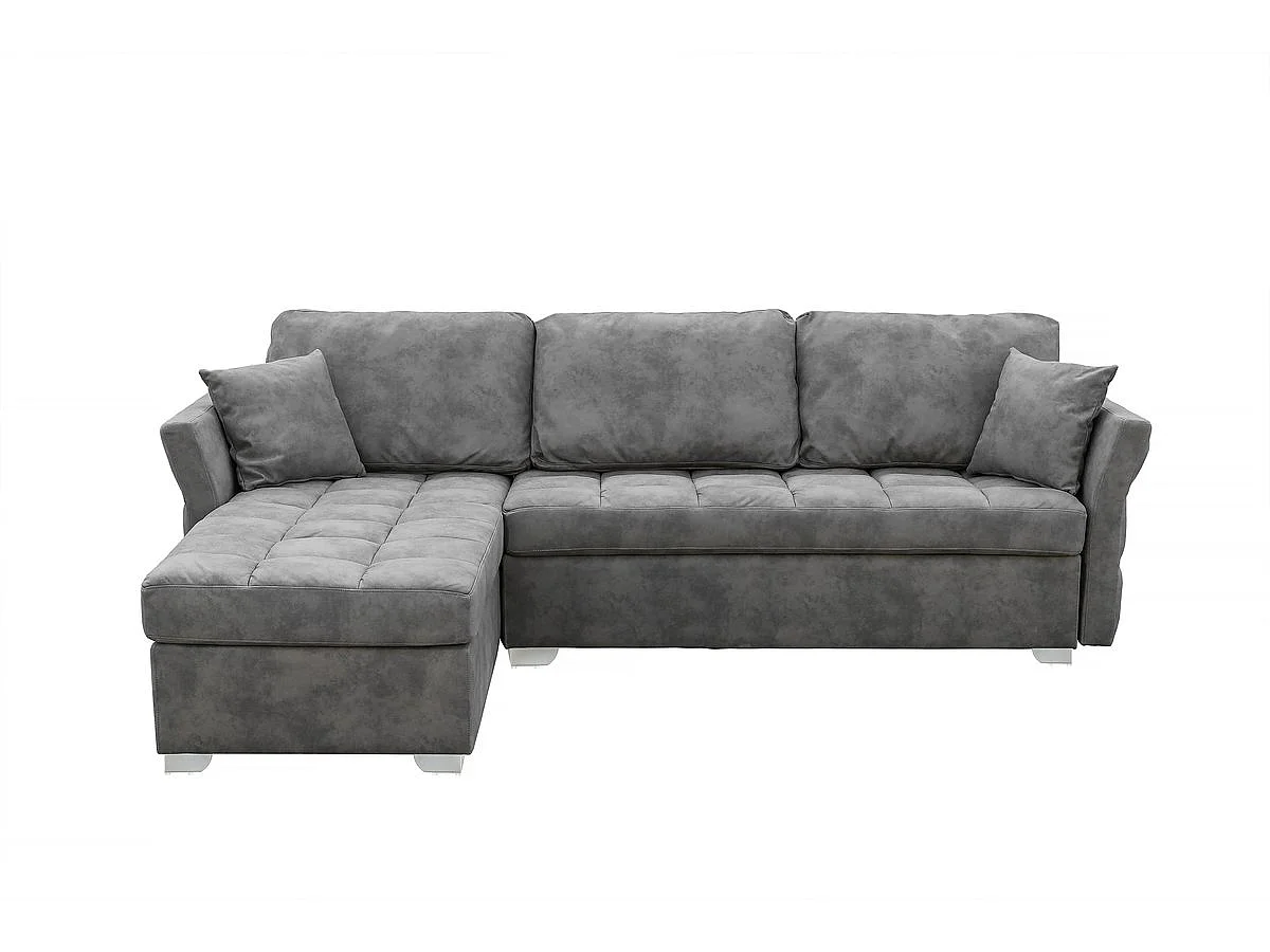 Canapé d'angle réversible "Valentine" - 4 places - Gris