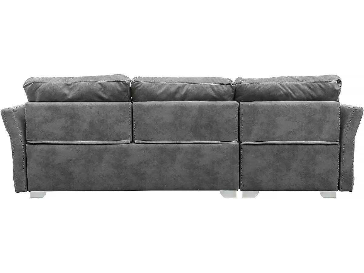 Canapé d'angle réversible "Valentine" - 4 places - Gris