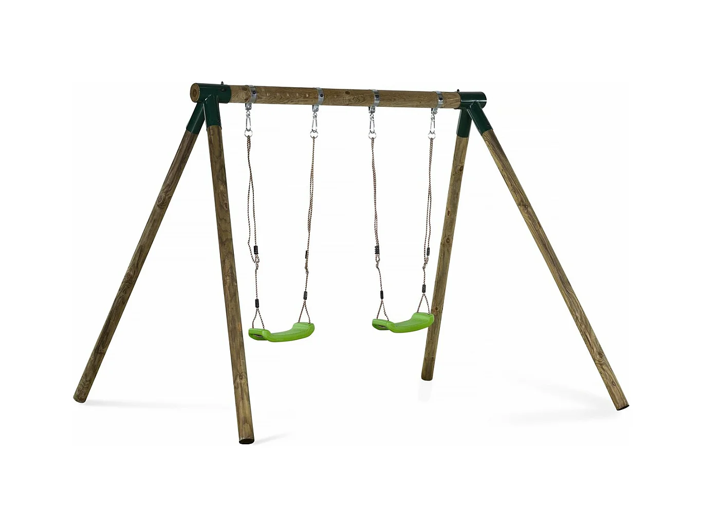 Portique bois "Eden" - Avec 2 balançoires.