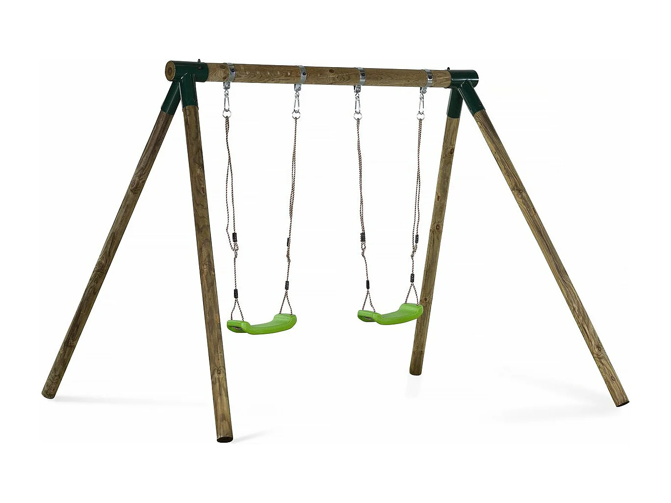 Portique bois "Eden" - Avec 2 balançoires.