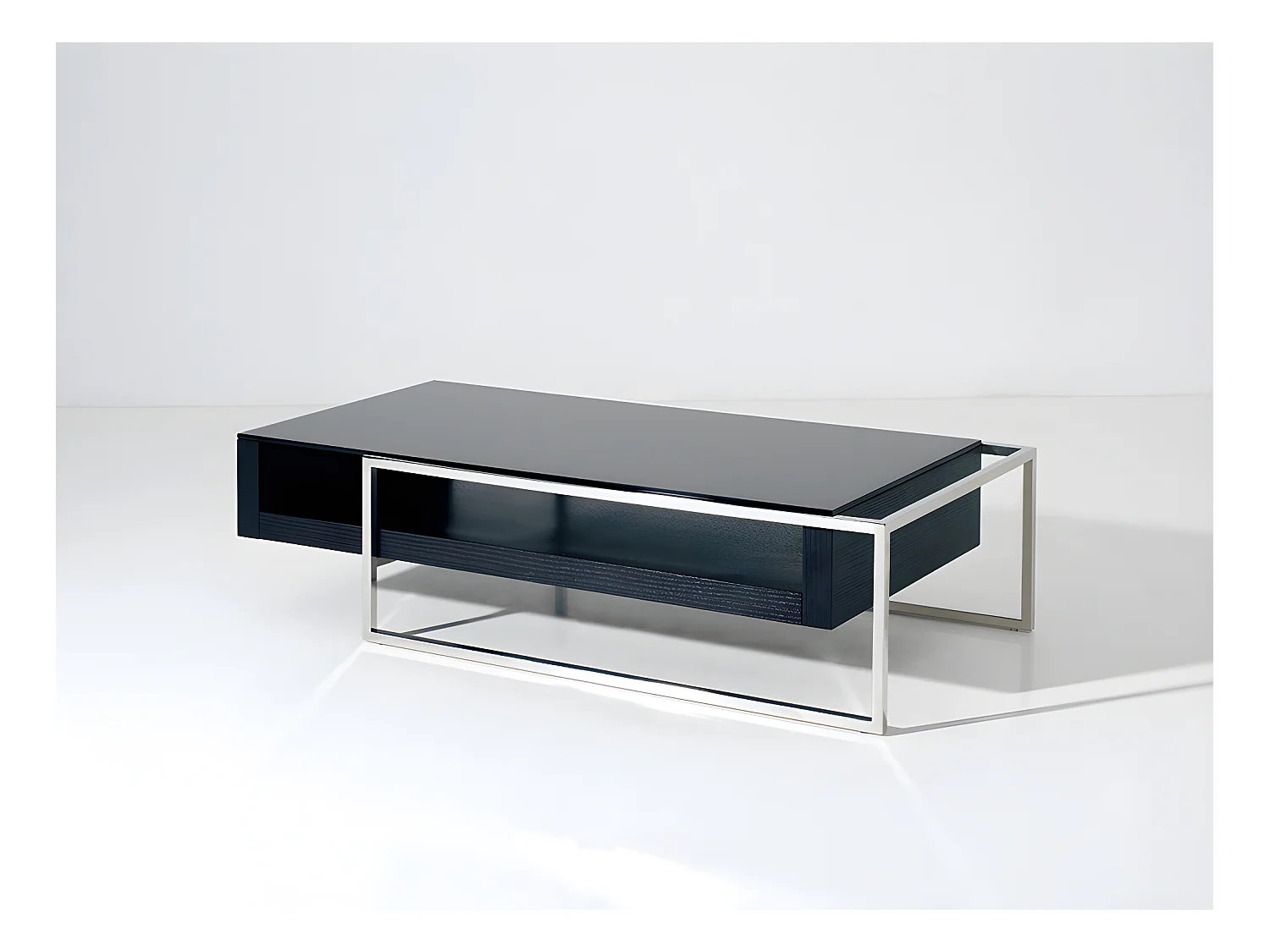 Table basse "Julie" - 130 x 63.8 x 33.7 cm - Noir