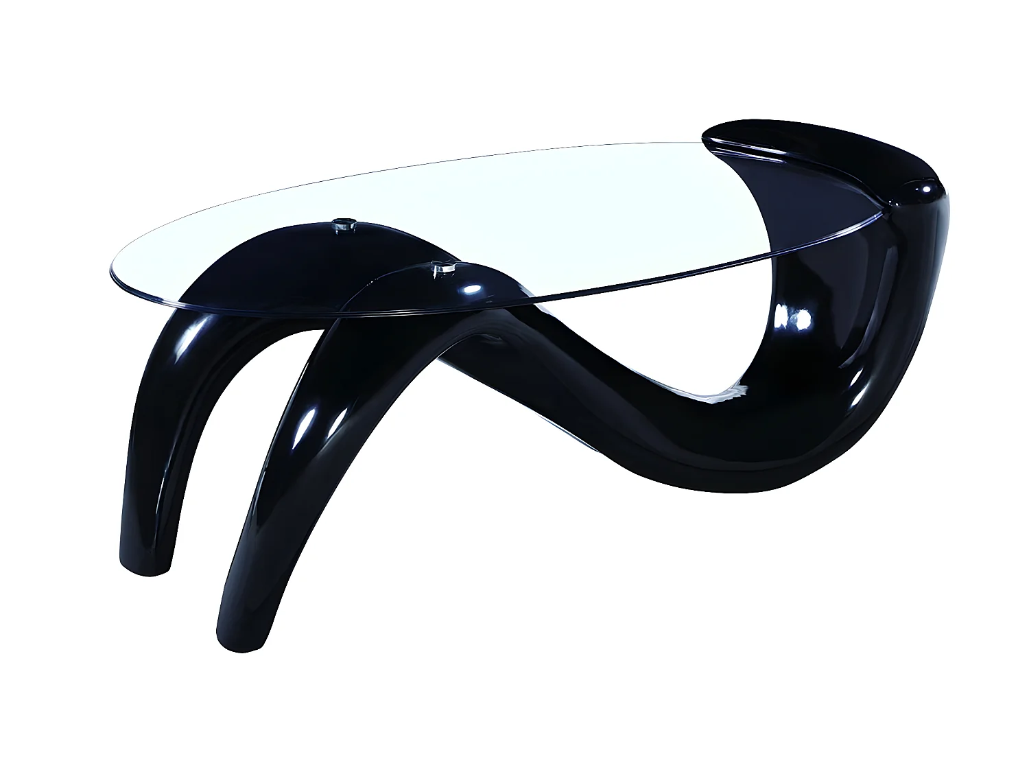 Tavolino "Maya"- 125 x 64 x 48,5 cm- Nero