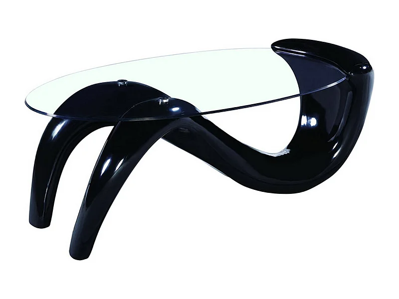 Table basse "Maya" - 127 x 65 x 46 cm - Noir