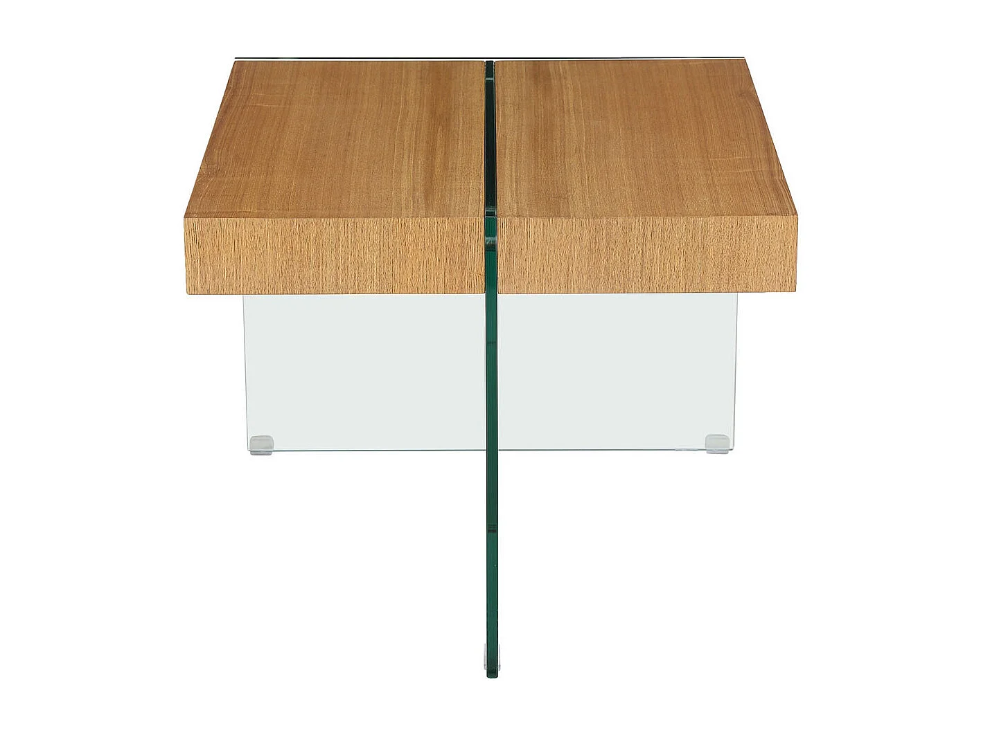 Table basse "Agrigento" - 60 x 60 x 50 cm - Finition chêne