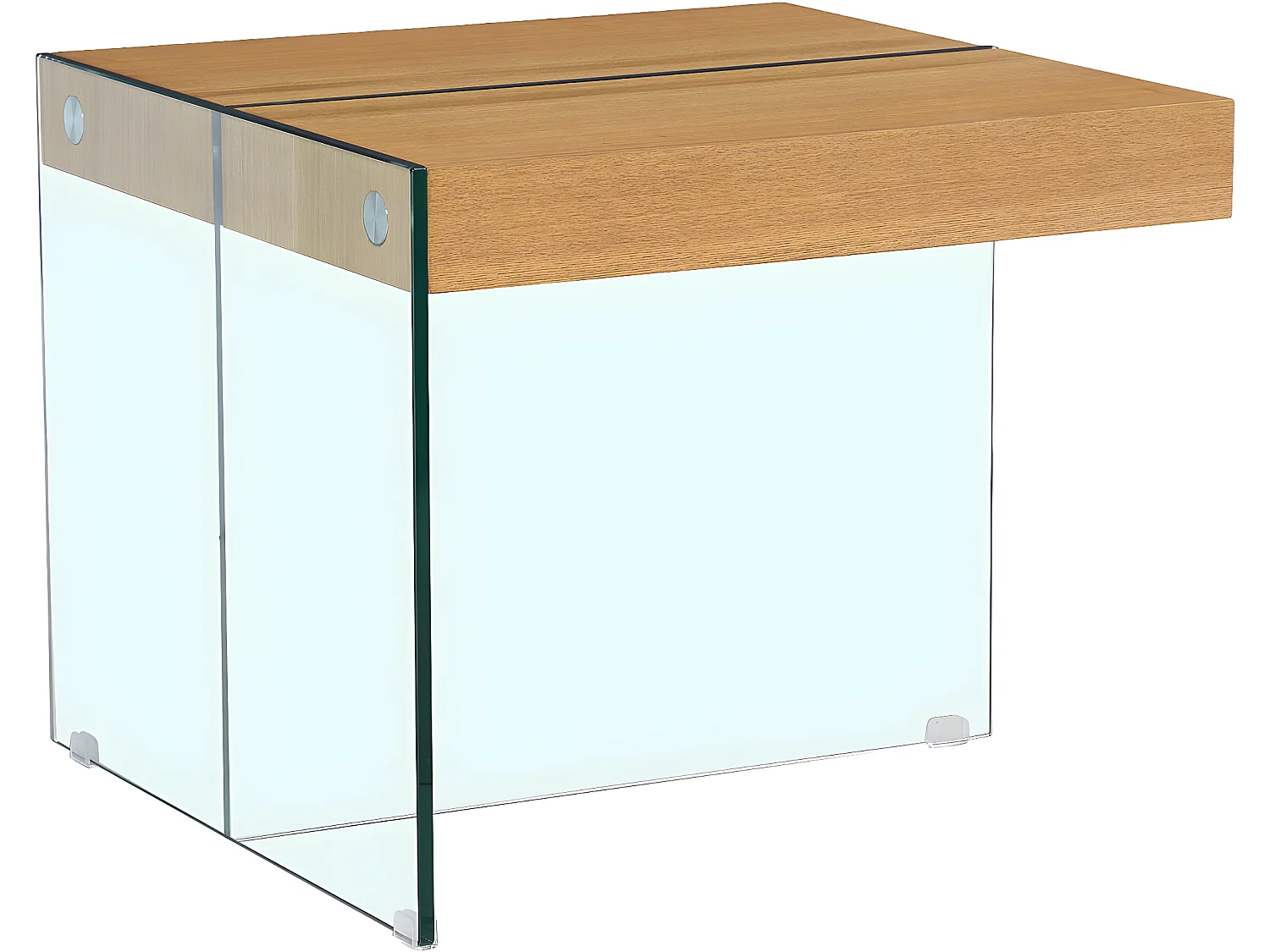 Mesa de centro "Agrigento" - 60 x 60 x 50 cm - Acabado roble