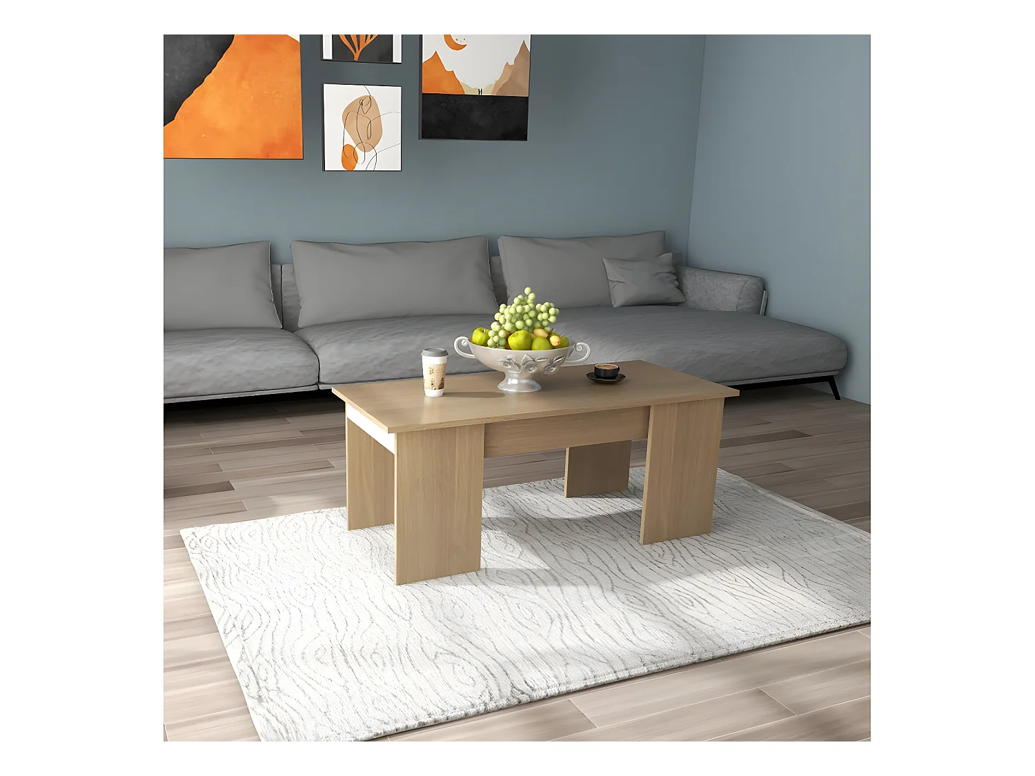 Tavolino "Diana" - 102 x 50 x 43 cm - Rovere