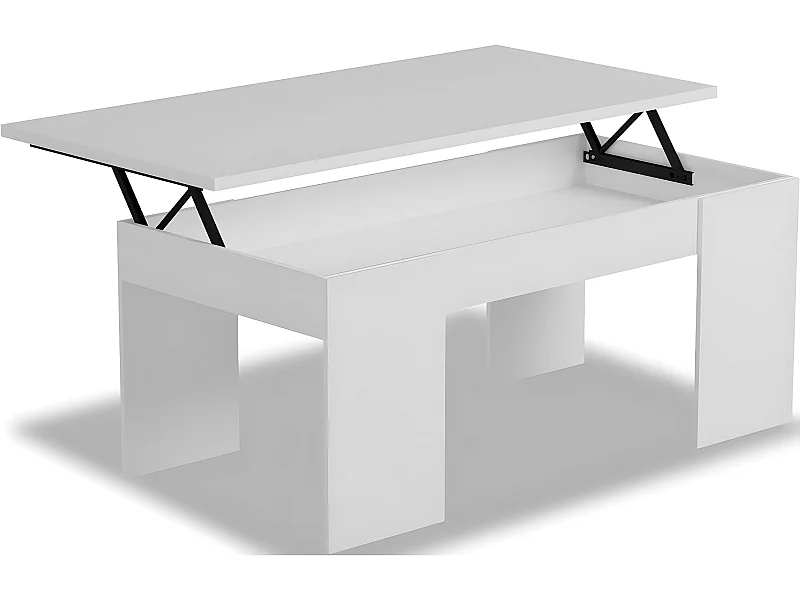 Table basse "Diana" - 102 x 50 x 43 cm - Blanc