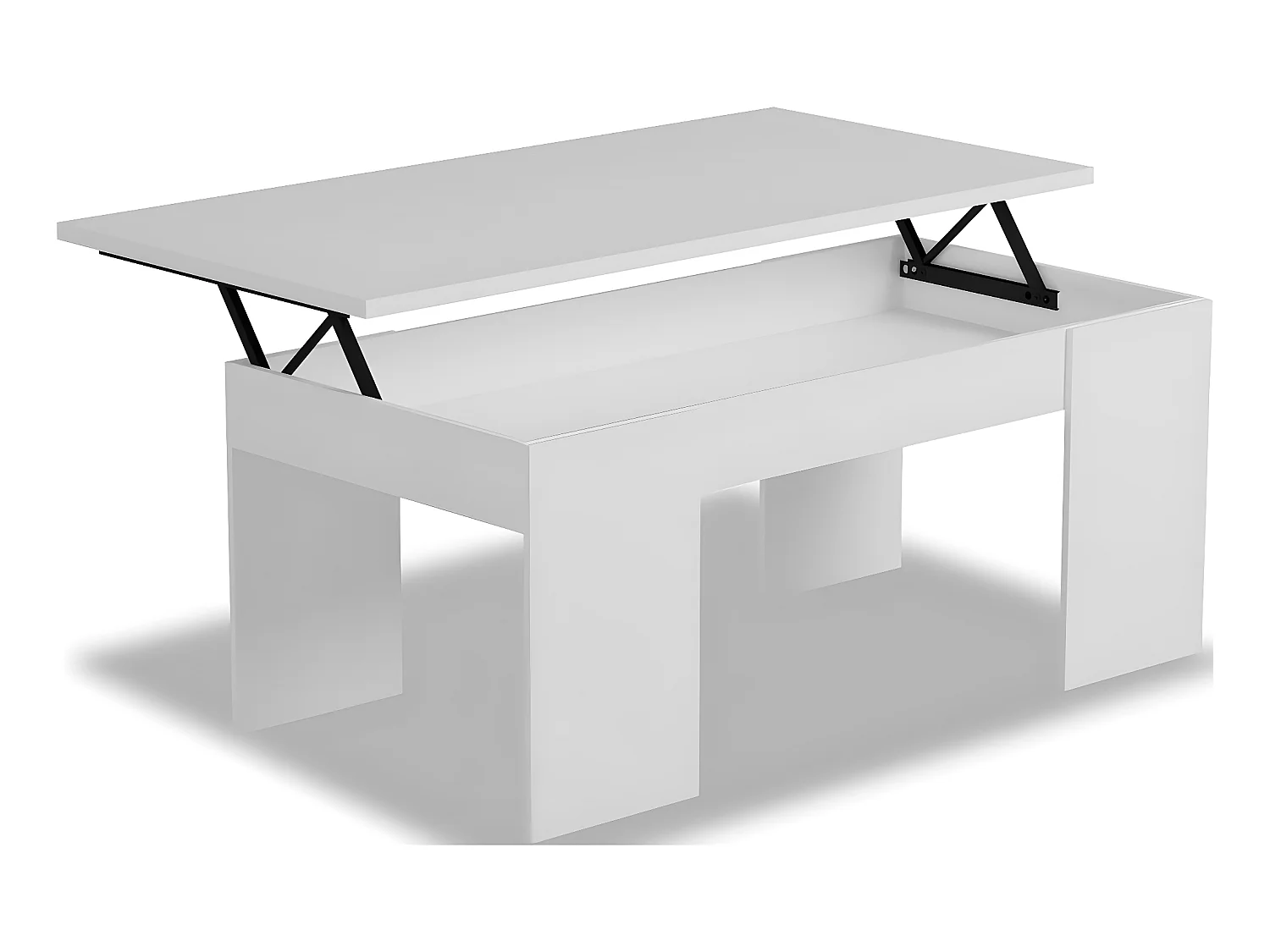 Table basse "Diana" - 102 x 50 x 43 cm - Blanc