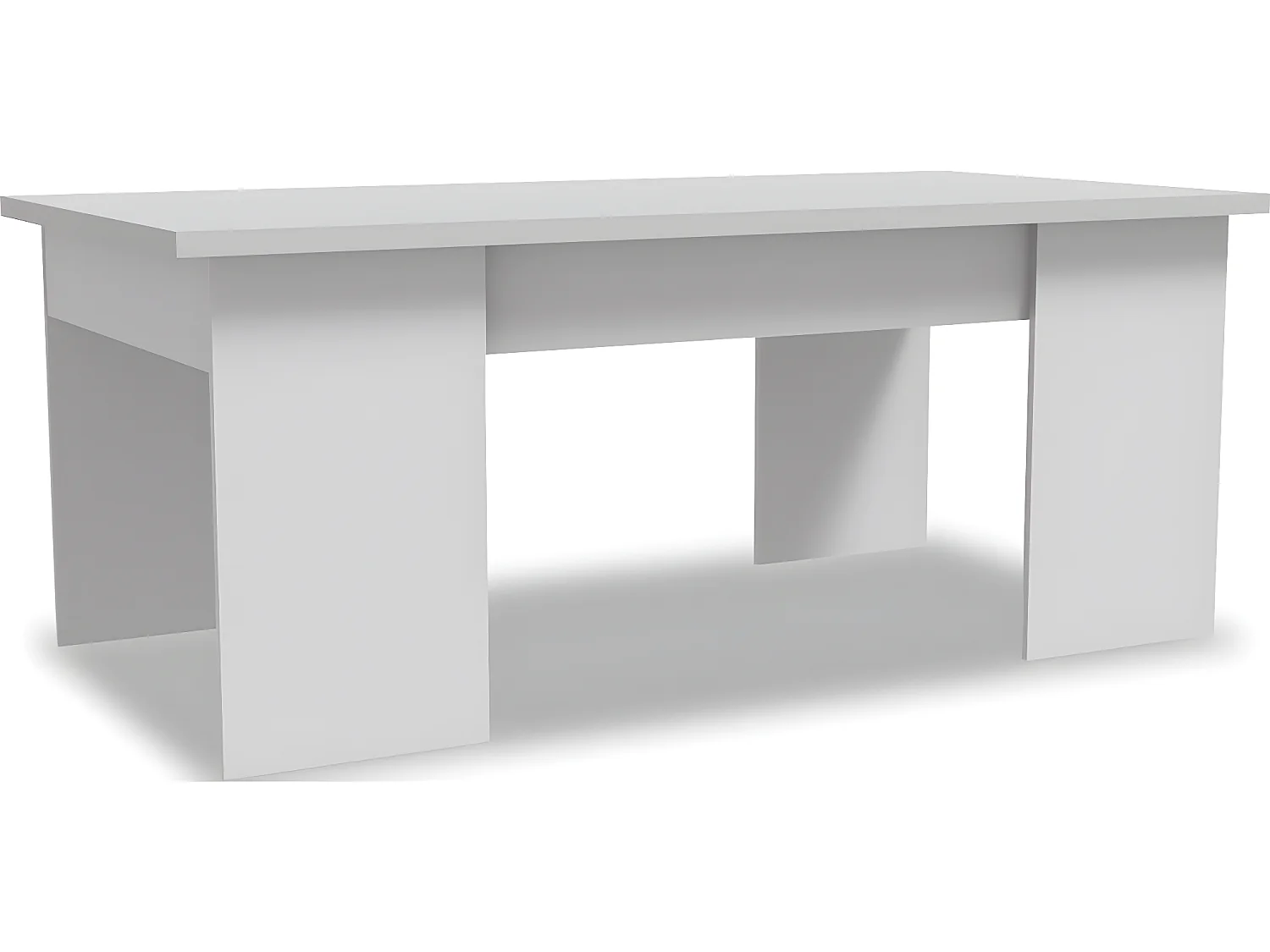 Mesa de centro "Diana" - 102 x 50 x 43 cm - Blanco