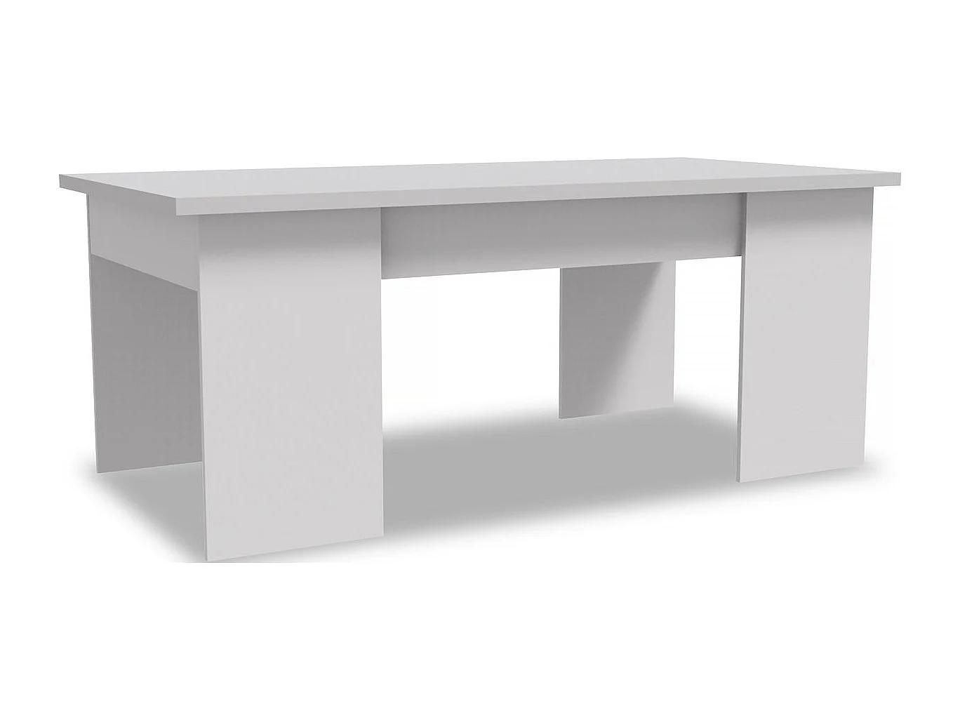 Table basse "Diana" - 102 x 50 x 43 cm - Blanc