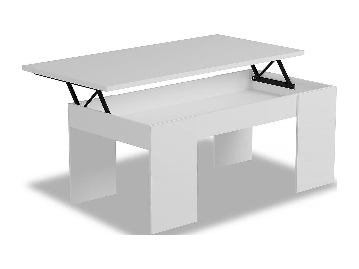 Table basse "Diana" - 102 x 50 x 43 cm - Blanc