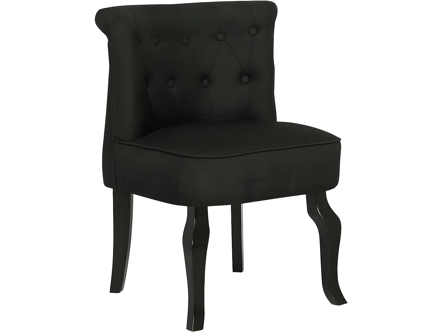 Fauteuil en tissu "Louisa" - 1 place - Noir