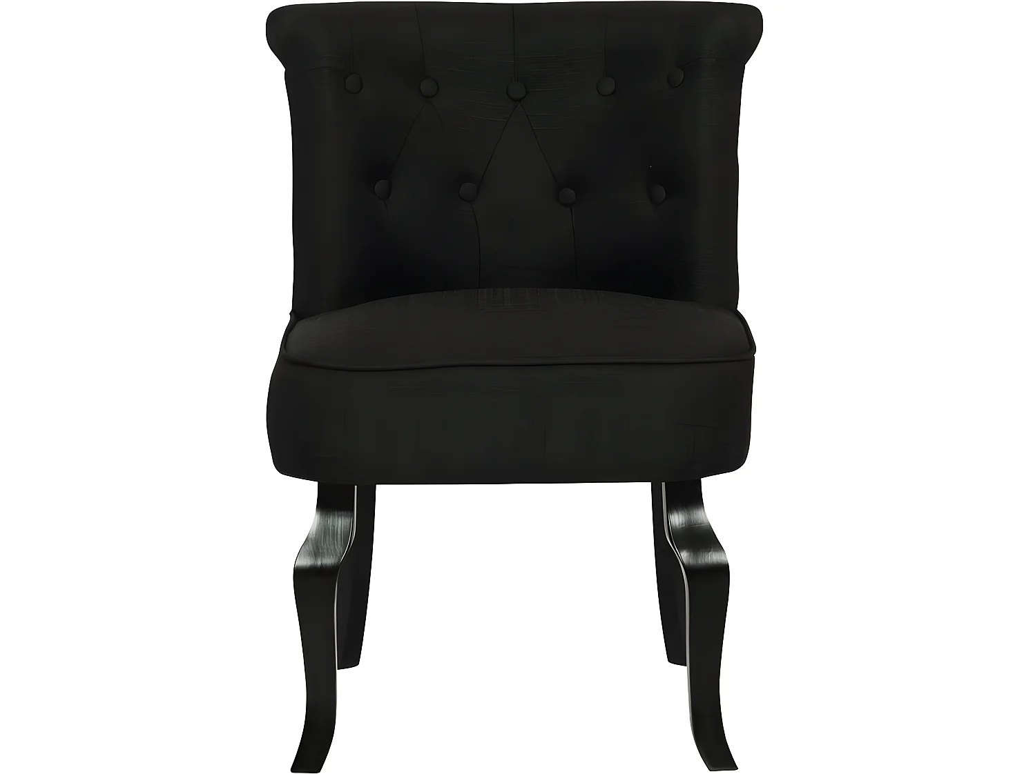 Fauteuil en tissu "Louisa" - 1 place - Noir