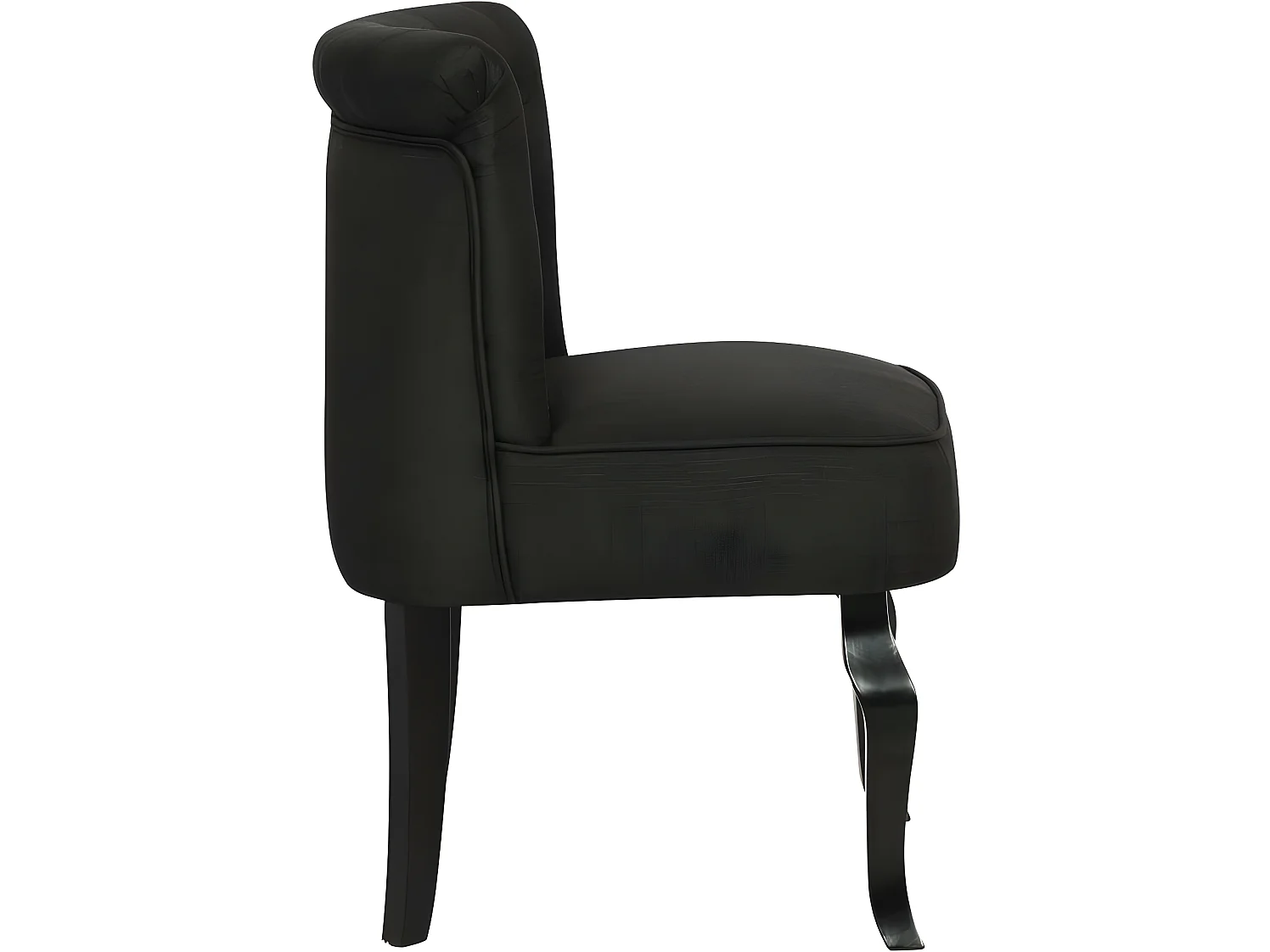 Fauteuil en tissu "Louisa" - 1 place - Noir