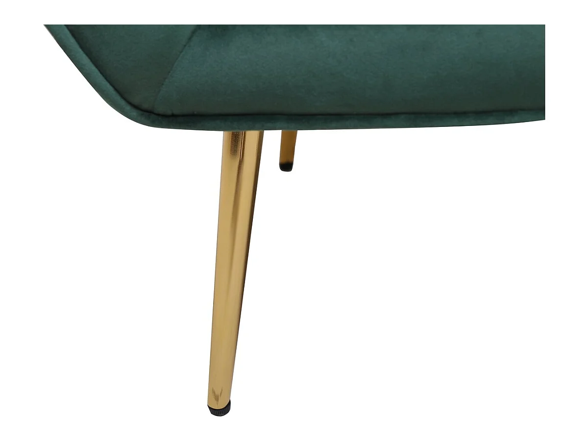 Fauteuil en velours "Austin" - 79 x 71 x 79.5 cm - Vert