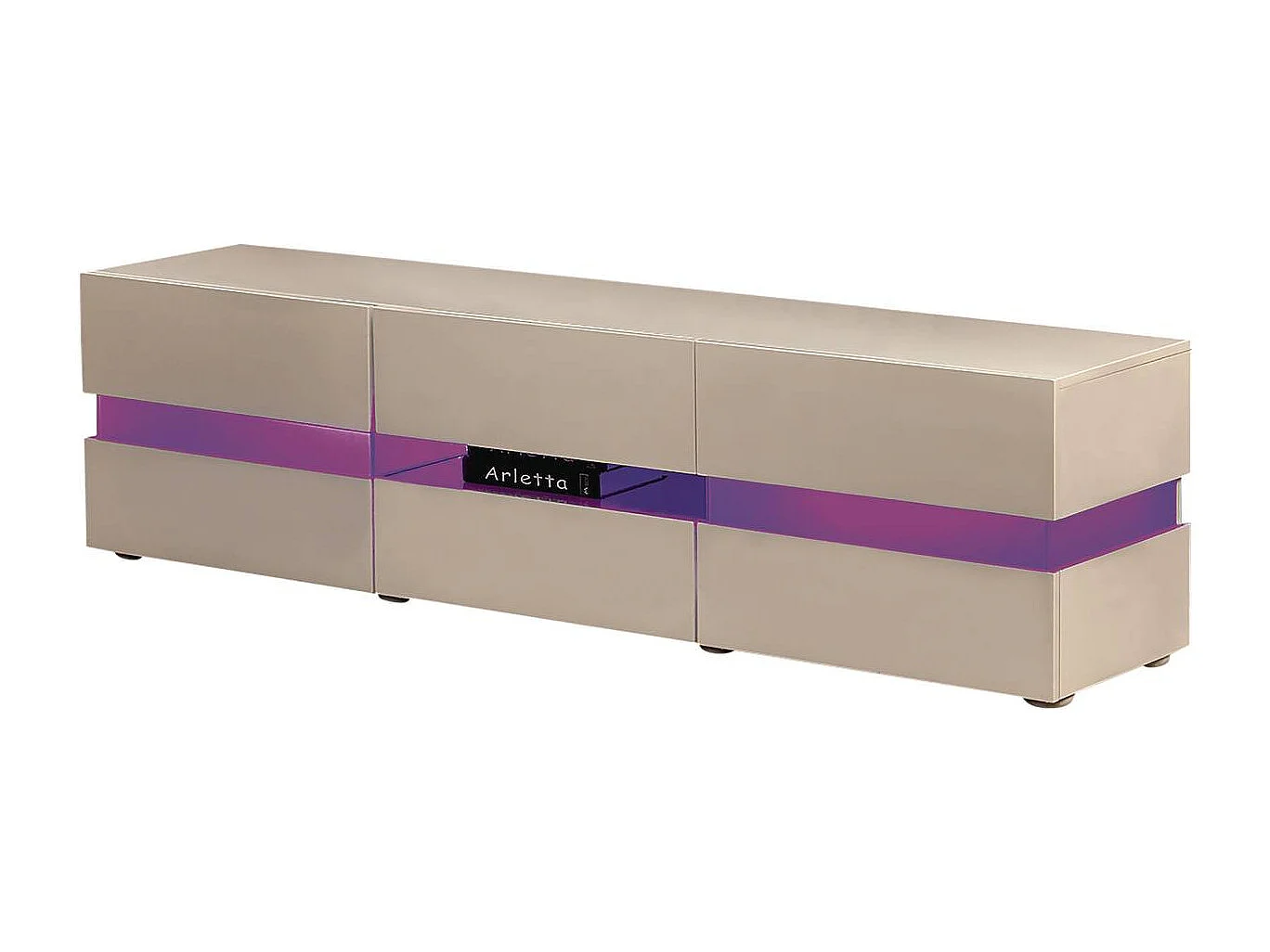 Mobile TV LED "Vida" - 177 x 39 x 45 cm - Bianco laccato