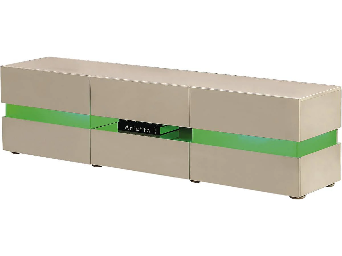 Mueble TV LED VIDA - 177 x 39 x 45 cm - Blanco