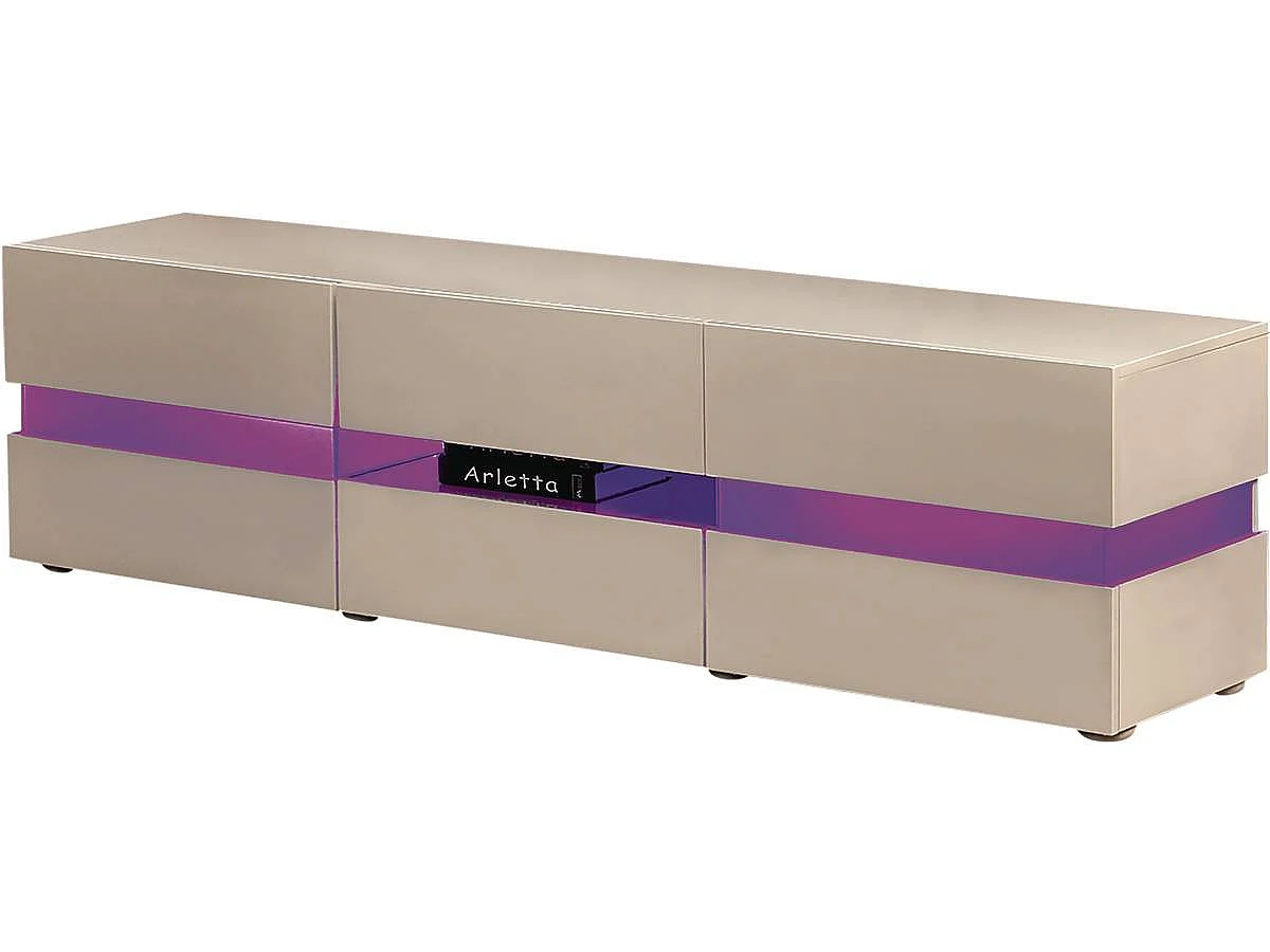 Mobile TV LED "Vida" - 177 x 39 x 45 cm - Bianco laccato