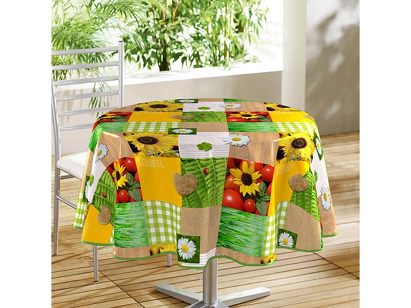 Nappe ronde Patchfleur