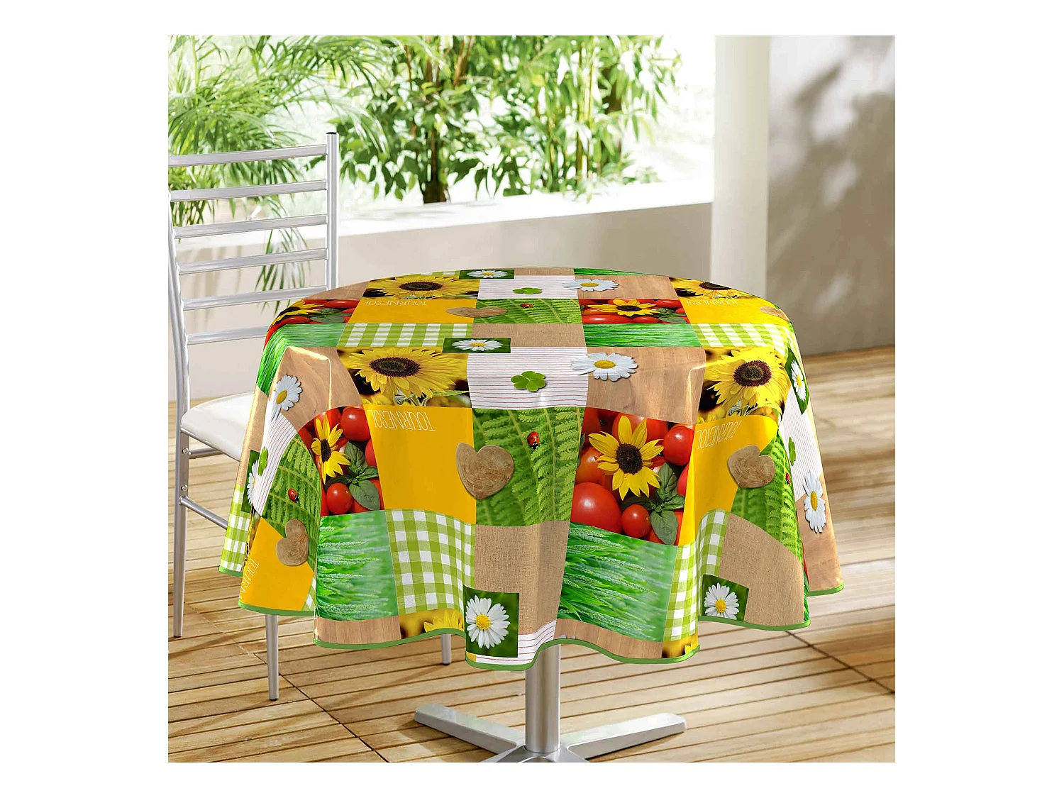 Nappe ronde Patchfleur