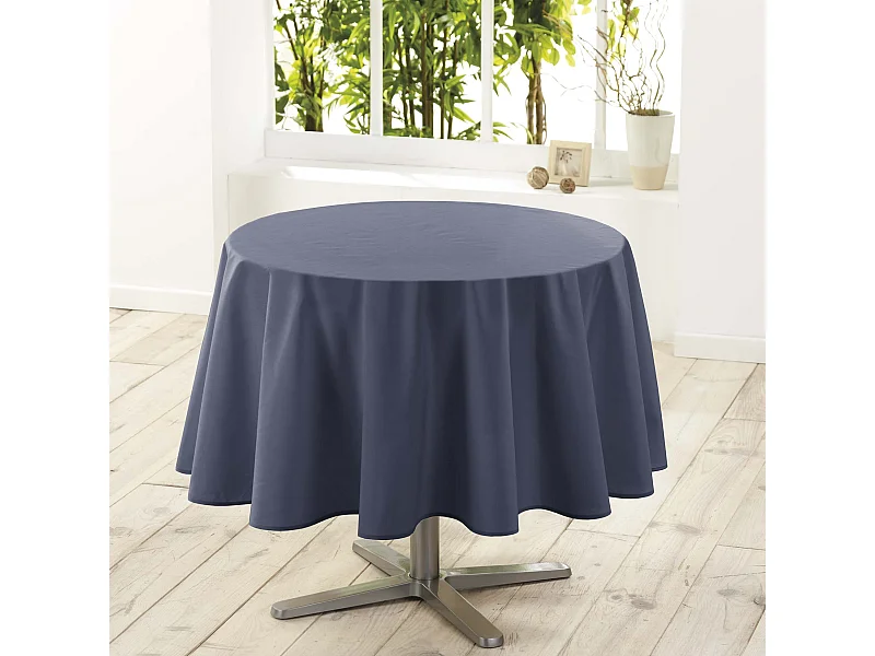 Nappe Ronde Antitache "Essentiel" 180cm Béton