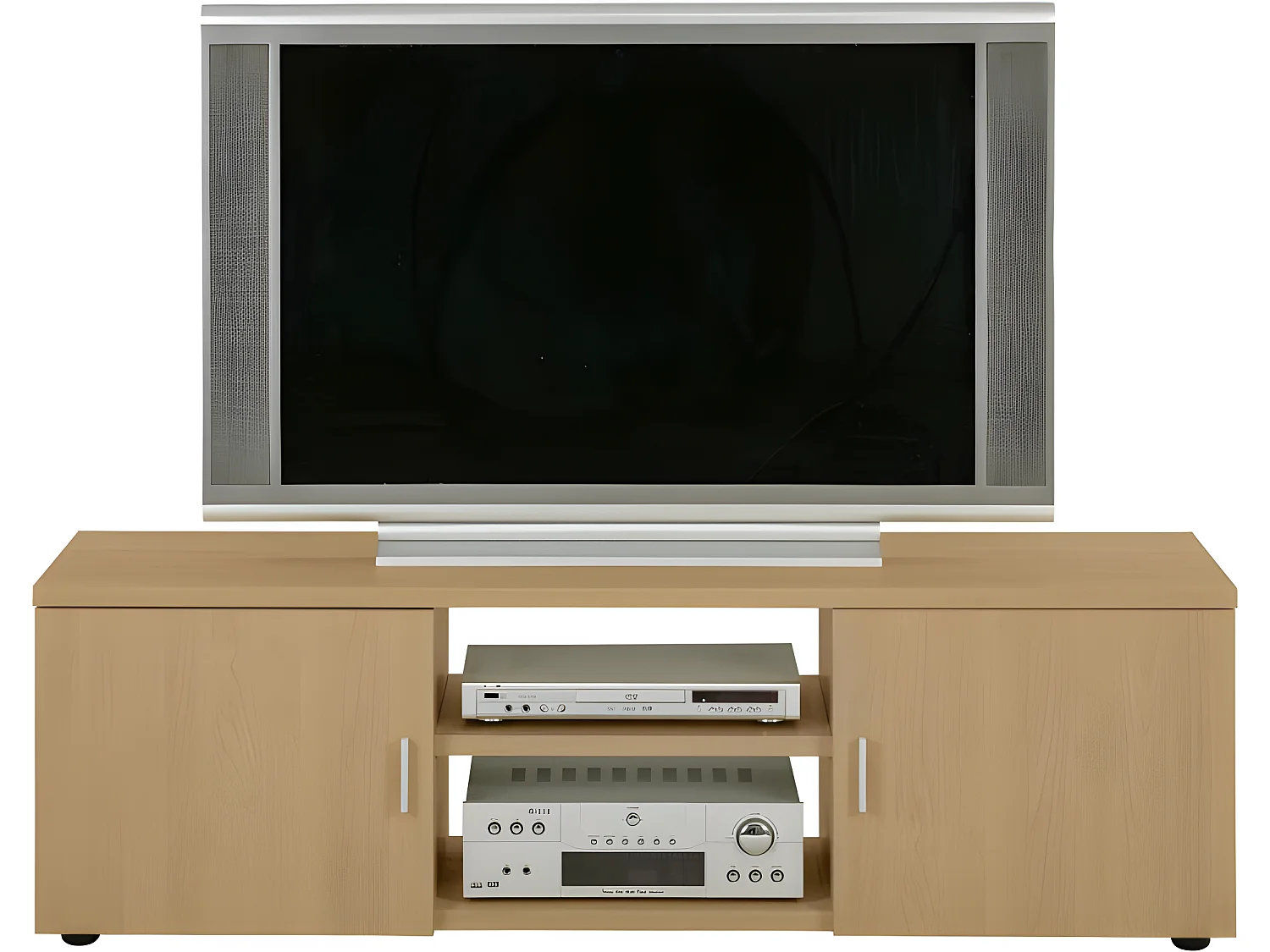Meuble TV 150 cm 65 Pouces Maxi 2 Portes - Coloris: Chêne Naturel