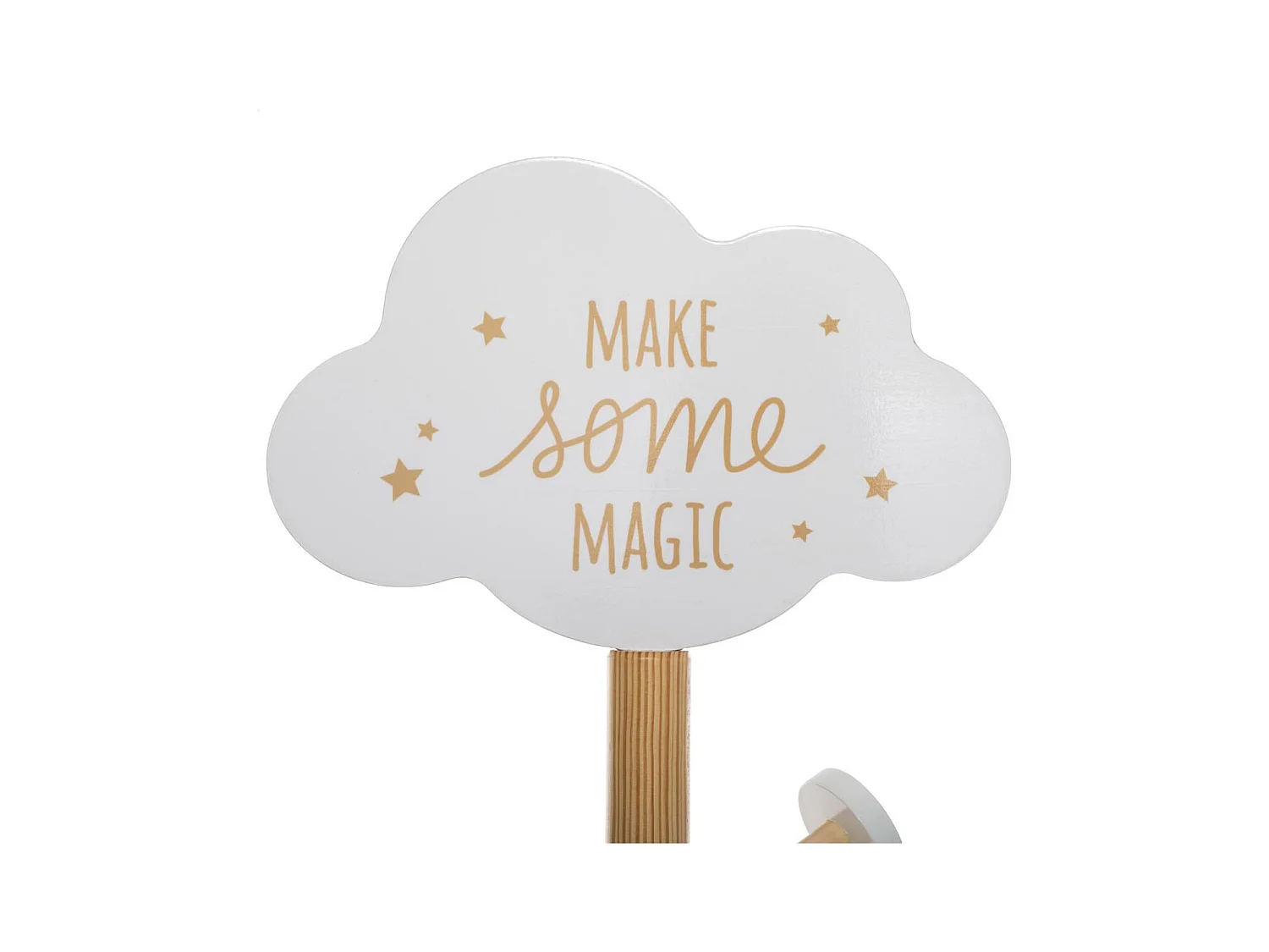 Porte-manteau Nuage Blanc en Bois pour chambre d'enfant