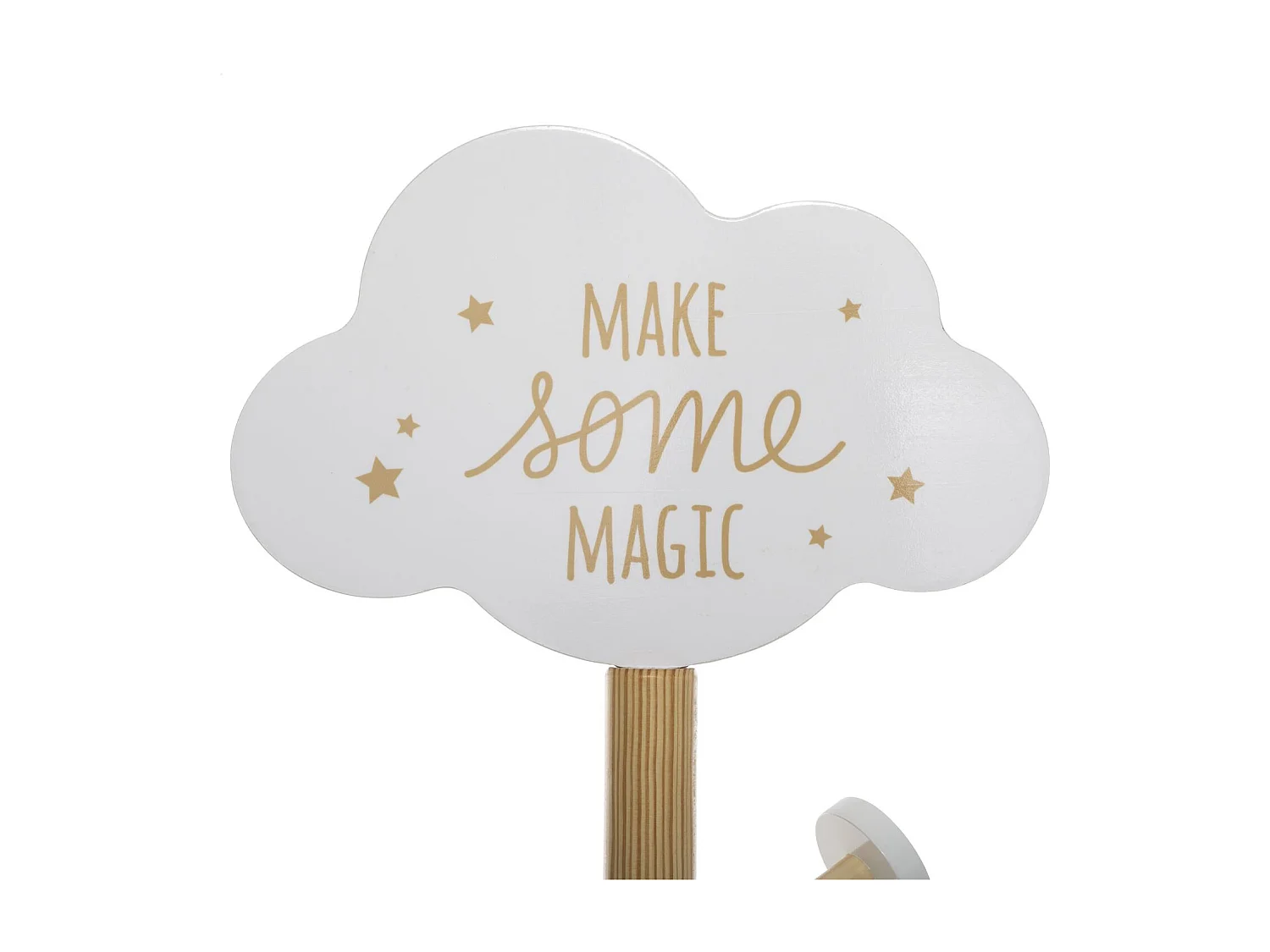 Porte-manteau nuage pour enfant - Hauteur 135,50 cm - Blanc et beige