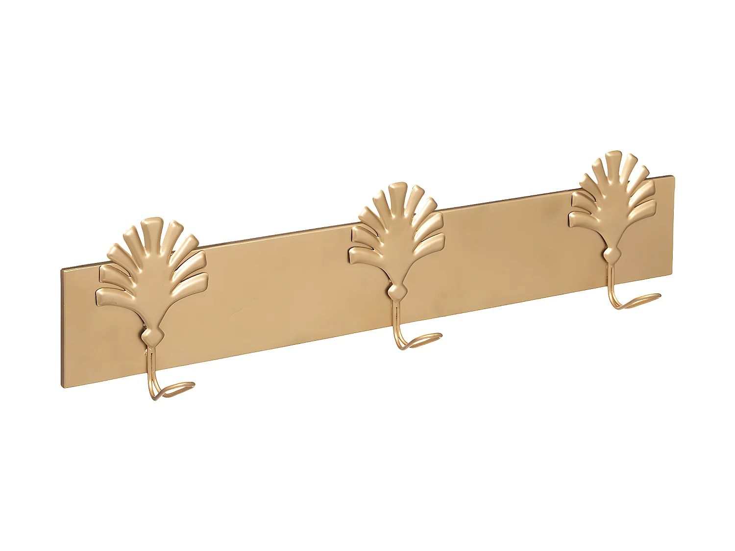 Patère 3 crochets en Métal Doré  L 58 cm