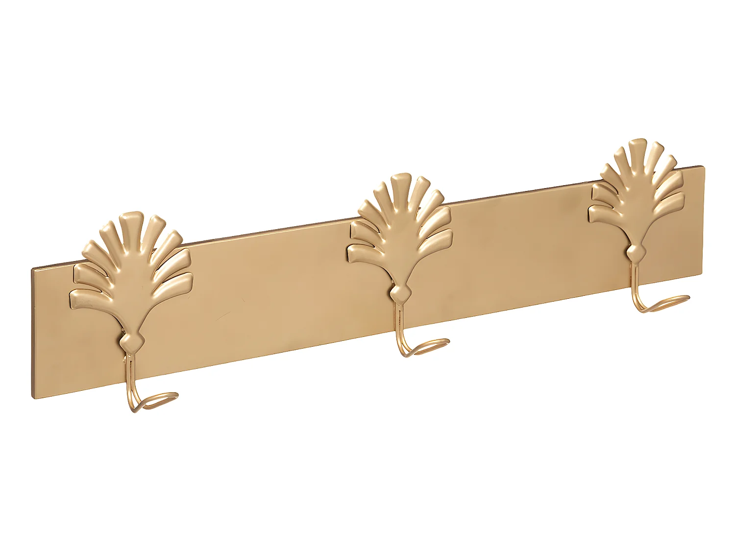 Patère 3 crochets en Métal Doré  L 58 cm