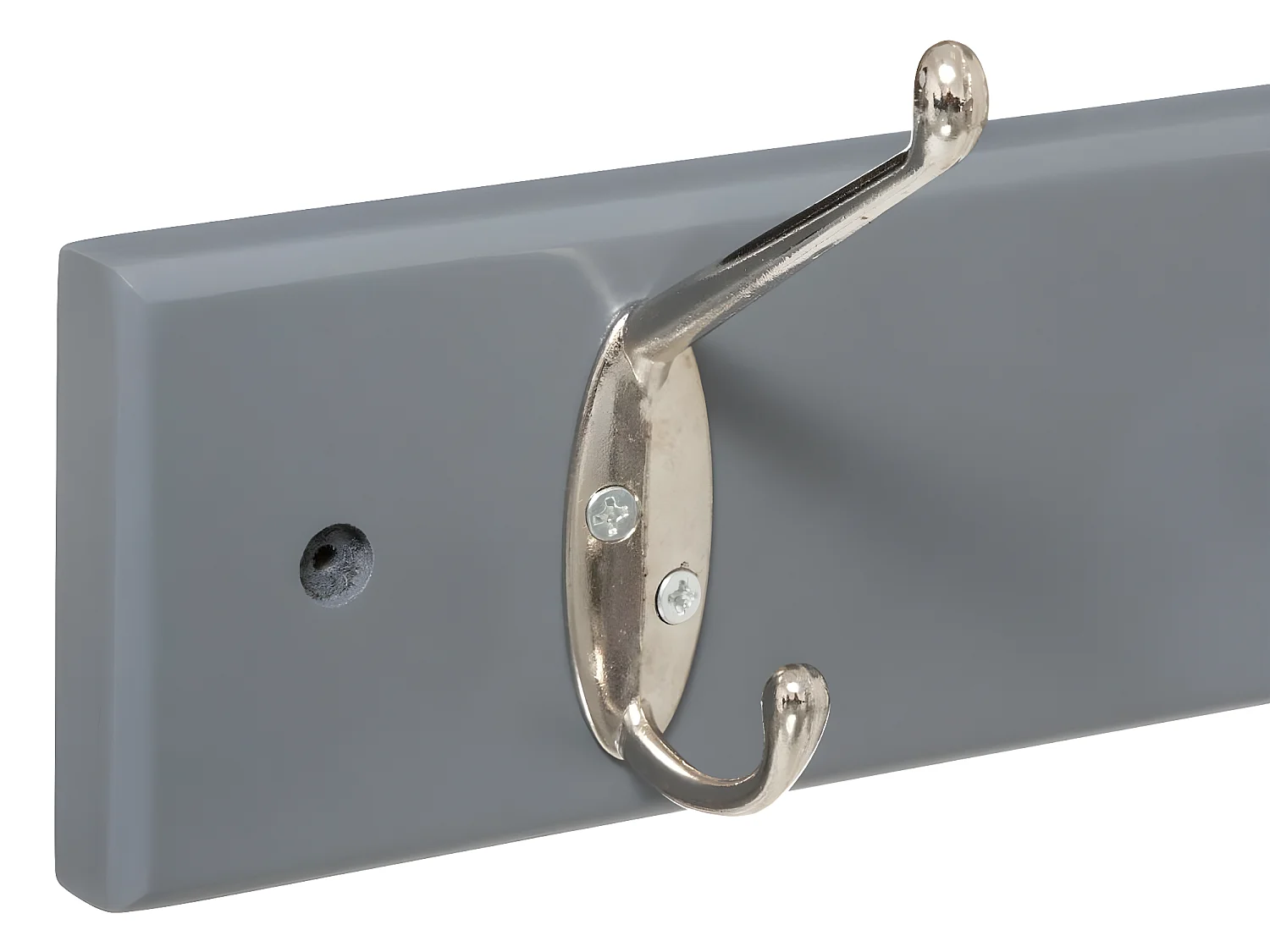 Patère Gris en bois  6 Têtes en métal